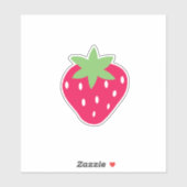 Niedliche Erdbeere Aufkleber (Blatt)