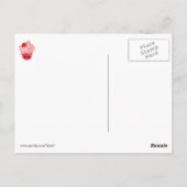 Niedliche Erdbeere Cupcake Postkarte (Rückseite)
