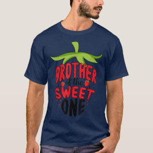 Niedliche Erdbeere Erstgeburtsfamilie Matching Bro T-Shirt