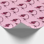 niedliche Erdbeere Geschenkpapier (Ecke)