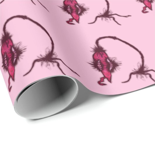 niedliche Erdbeere Geschenkpapier (Rolleneckpunkt)