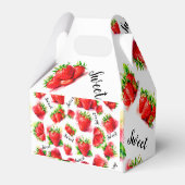 Niedliche Erdbeere Geschenkschachtel (Rückseite)