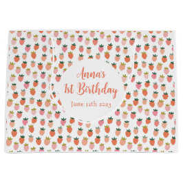 Niedliche Erdbeere Große Geschenktüte