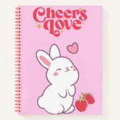 Niedliche Erdbeere 💗 🍓 🌷 Notizblock (Vorderseite)