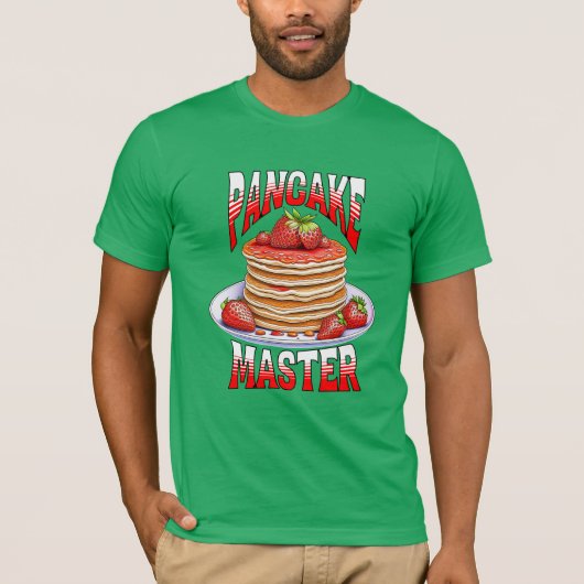 Niedliche Erdbeere Pancakes Feinschmecker T-Shirt (Vorderseite)