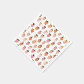 Niedliche Erdbeere Serviette (Ecke)