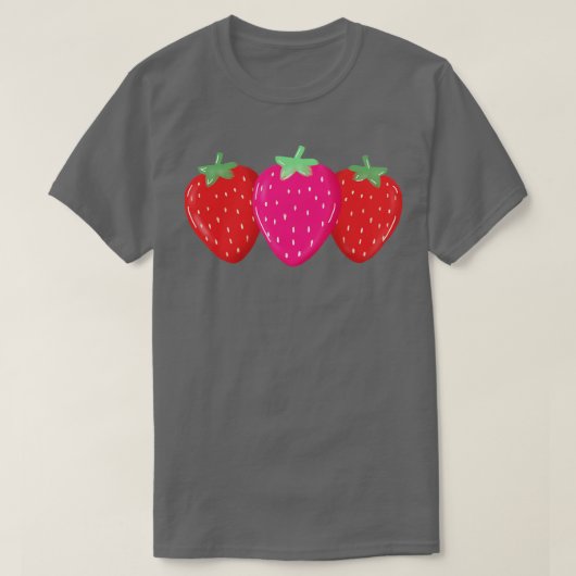 niedliche Erdbeere T-Shirt (Design vorne)