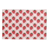 Niedliche Erdbeere und Daisy Kissenbezug (Rückseite)