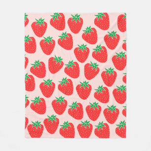 Niedliche Erdbeeren Blanket Fleecedecke