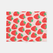 Niedliche Erdbeeren Blanket Fleecedecke (Vorderseite (Horizontal))