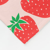 Niedliche Erdbeeren Blanket Fleecedecke (Ecke)