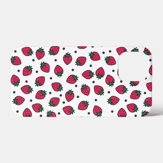 Niedliche Erdbeeren Case-Mate iPhone Hülle (Rückseite (Horizontal))