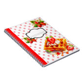 Niedliche Erdbeeren-Leckereien Notizblock (Rechte Seite)