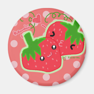 Niedliche Erdbeeren Magnet