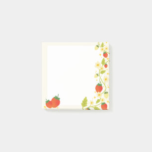 Niedliche Erdbeeren-Merkblätter Post-it Klebezettel