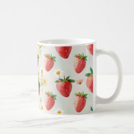 Niedliche Erdbeeren Regenbogen Geburtstagsparty Kaffeetasse