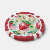 Niedliche Erdbeeren Regenbogen Geburtstagsparty Pokerchips (Einzeln)