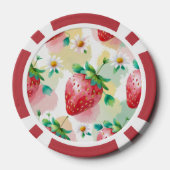 Niedliche Erdbeeren Regenbogen Geburtstagsparty Pokerchips (Rückseite)