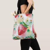 Niedliche Erdbeeren Regenbogen Geburtstagsparty Tasche (Von Nahem)