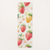 Niedliche Erdbeeren Regenbogen Geburtstagsparty Yogamatte (Vorderseite)