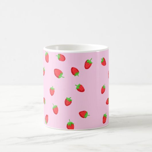 Niedliche Erdbeeren-Tasse Kaffeetasse (Mittel)