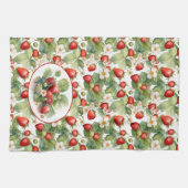 Niedliche Erdbeeren Wasserfarbe Geschirrtuch (Horizontal)
