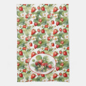 Niedliche Erdbeeren Wasserfarbe Geschirrtuch (Vertikal)