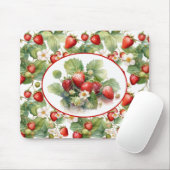Niedliche Erdbeeren Wasserfarbe Mousepad (Mit Mouse)