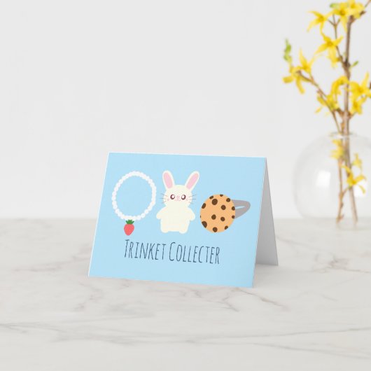 Niedliche Erdbeerenkette, sonnige und ringförmige Karte (Gelbe Blume)