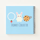 Niedliche Erdbeerenkette, sonnige und ringförmige Notizblock (Rückseite)