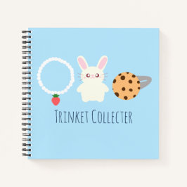 Niedliche Erdbeerenkette, sonnige und ringförmige Notizblock