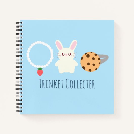 Niedliche Erdbeerenkette, sonnige und ringförmige Notizblock (Vorderseite)