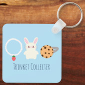 Niedliche Erdbeerenkette, sonnige und ringförmige Schlüsselanhänger (Rückseite)