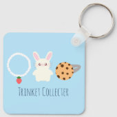 Niedliche Erdbeerenkette, sonnige und ringförmige Schlüsselanhänger (Rückseite)