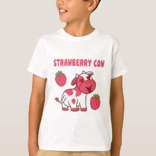 Niedliche Erdbeerkuh T-Shirt