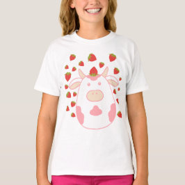 Niedliche Erdbeerkuh T-Shirt