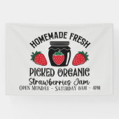 Niedliche Erdbeermarmelade ergänzen Tage mal Händl Banner (Horizontal)