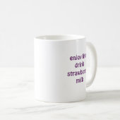 Niedliche Erdbeermilch Kaffeetasse (VorderseiteRechts)