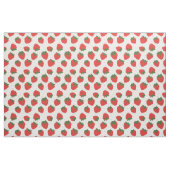 Niedliche Erdbeermuster Garten Rot-Weiß Sommer Stoff (Fat Quarter (45,7 x 55,9 cm))