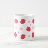 Niedliche Erdbeermuster Kaffeetasse (Mittel)