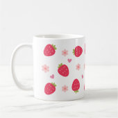 Niedliche Erdbeermuster Kaffeetasse (Links)