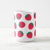 Niedliche Erdbeerobst für Erdbeeren LoveMug Kaffeetasse (Mittel)