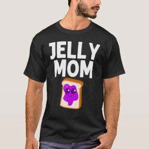 Niedliche Erdnussbutter und Gelee-Mama - Frauen im T-Shirt