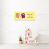 Niedliche Erdnussbutter und Gelee-Sandwich-Cartoon Banner (Insitu)