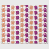 Niedliche Erdnussbutter und Gelee-Sandwich-Cartoon Geschenkpapier (Flach)