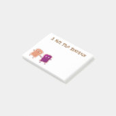 Niedliche Erdnussbutter und Gelee-Sandwich-Cartoon Post-it Klebezettel (angewinkelt)