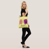 Niedliche Erdnussbutter und Gelee-Sandwich-Cartoon Tasche (Am Model)