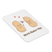 Niedliche Erdnüsse Nüsse über Ihr Valentinpuppen Magnet (Rechte Seite)