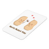 Niedliche Erdnüsse Nüsse über Ihr Valentinpuppen Magnet (Linke Seite)