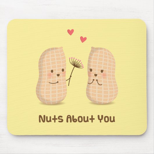 Niedliche Erdnüsse Nüsse über Sie Puppen Liebe Spa Mousepad (Vorne)